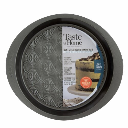 Taste of Home 9 inch Nonstick Metal Round Baking Pan Perspective: bottom