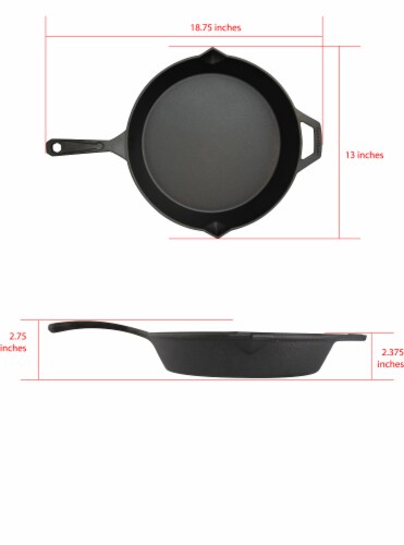 Taste of Home 12 inch Preseasoned Cast Iron Skillet Perspective: bottom