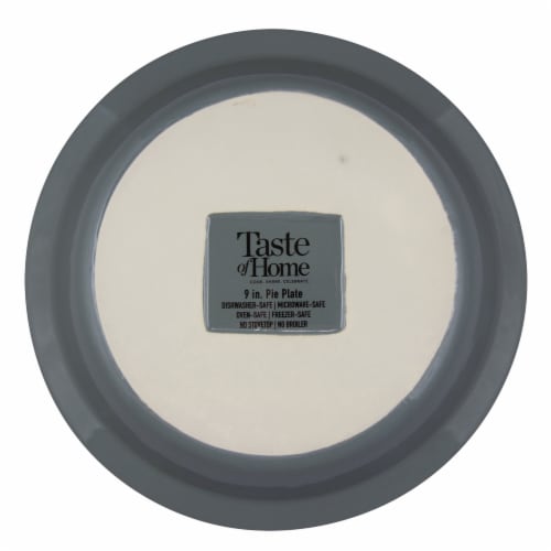 Taste of Home 9 x 1.5 inch Stoneware Pie Plate Set of 2 Perspective: bottom