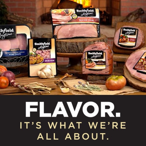 Smithfield Anytime Favorites Naturally Hickory Smoked Pork Chops Perspective: bottom
