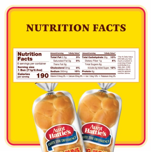 Aunt Hattie's Potato Sandwich Buns Perspective: bottom