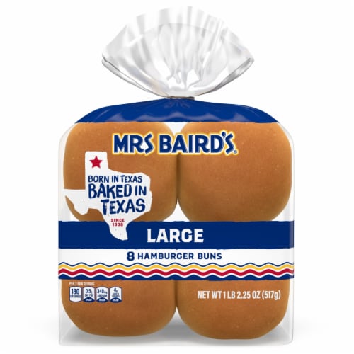 Mrs Baird's Large Hamburger Buns Perspective: bottom