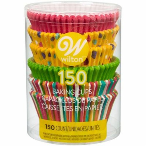 Wilton® Dots and Stripes Baking Cups Perspective: bottom
