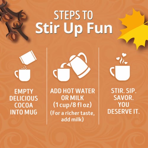 Swiss Miss Pumpkin Spice Flavored Hot Cocoa Mix Perspective: bottom