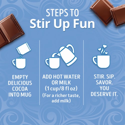 Swiss Miss Reduced Calorie Milk Chocolate Flavored Hot Cocoa Mix Perspective: bottom