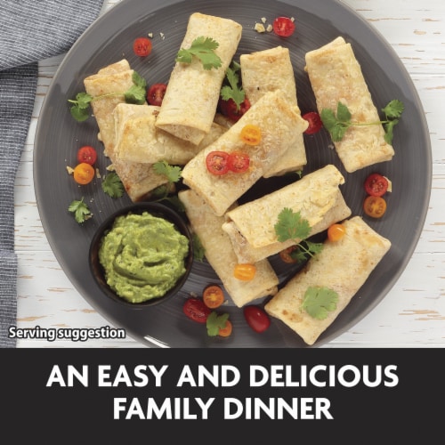 El Monterey® Signature Loaded Nacho Beef Black Bean and Three-Cheese Chimichangas Perspective: bottom