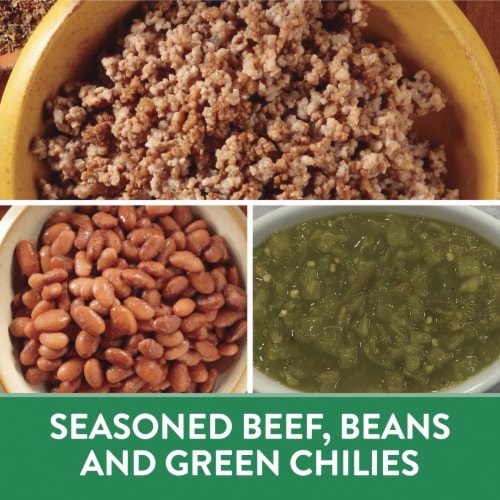 El Monterey® Family Size Beef & Bean Green Chili Frozen Burritos Perspective: bottom