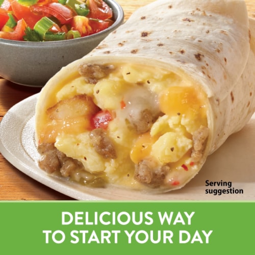 El Monterey® Signature Egg Sausage Cheese & Potato Breakfast Burrito Perspective: bottom