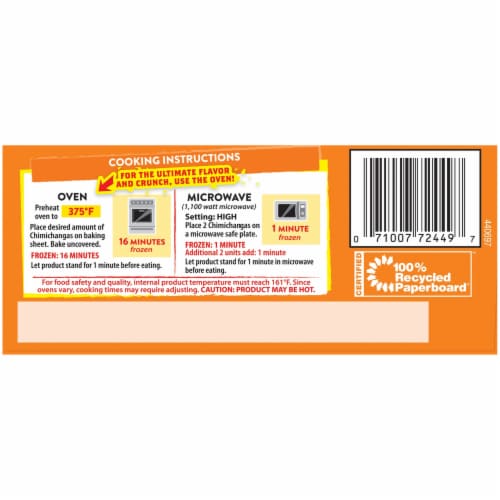 El Monterey® Extra Crunchy Nacho Cheese & Beef Mini Chimis Perspective: bottom
