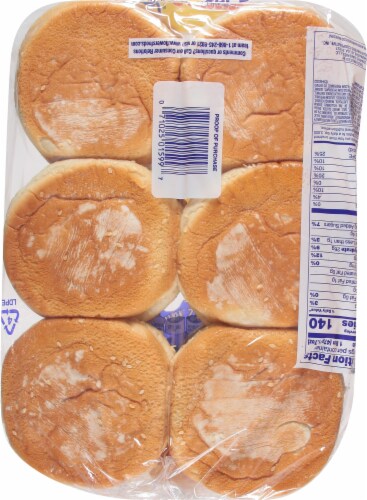 Bunny® Seeded Enriched Hamburger Buns Perspective: bottom
