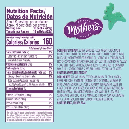 Mother's Reindeer Games Cookies 9 oz Perspective: bottom