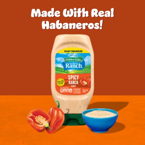 Hidden Valley Spicy Ranch Salad Dressing & Topping Perspective: bottom