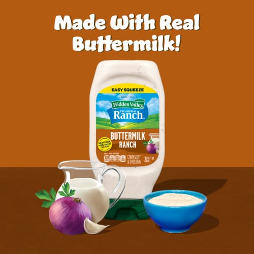 Hidden Valley Buttermilk Ranch Salad Dressing & Topping Perspective: bottom