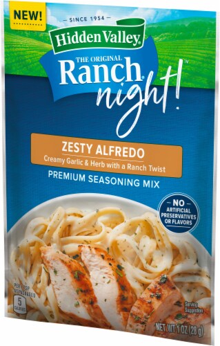 Hidden Valley Ranch Night! Zesty Alfredo Seasoning Mix Perspective: bottom