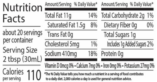 Hidden Valley Buffalo Ranch Topping and Dressing Perspective: bottom