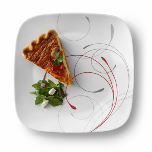 Corelle® Square Splendor Dinner Plate - White Perspective: bottom