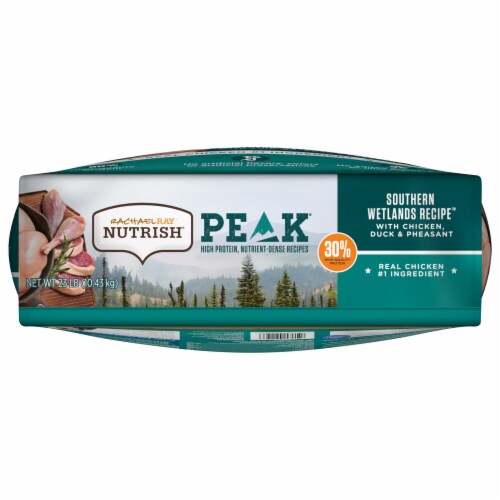 Rachael Ray™ Nutrish® Peak® Wetlands Recipe Chicken Duck & Pheasant Dry Dog Food Perspective: bottom