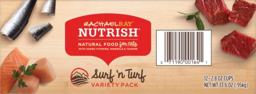 Rachael Ray™ Nutrish® Surf 'N Turf Variety Pack Wet Cat Food Perspective: bottom