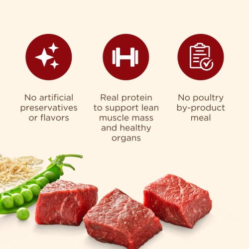 Rachael Ray® Nutrish® Whole Health Blend Adult Dry Dog Food Real Beef, Pea & Brown Rice Recipe Perspective: bottom