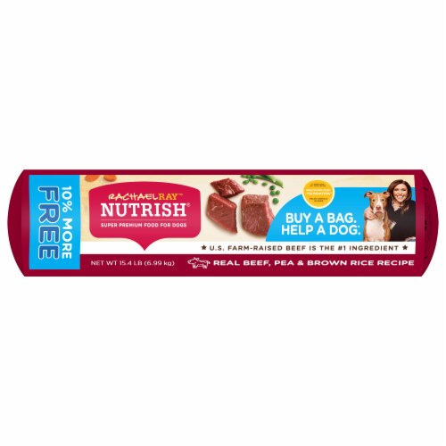 Rachael Ray Nutrish Real Beef Pea & Brown Rice Recipe Dry Dog Food Perspective: bottom