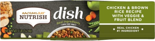 Rachael Ray® Nutrish Dish Chicken & Brown Rice with Veggies & Fruit Dry Dog Food Perspective: bottom