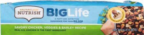 Rachael Ray Nutrish Big Life Savory Chicken Veggie & Barley Dry Adult Dog Food Perspective: bottom