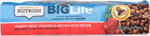 Rachael Ray Nutrish Big Life Hearty Beef Veggie & Brown Rice Dry Adult Dog Food Perspective: bottom