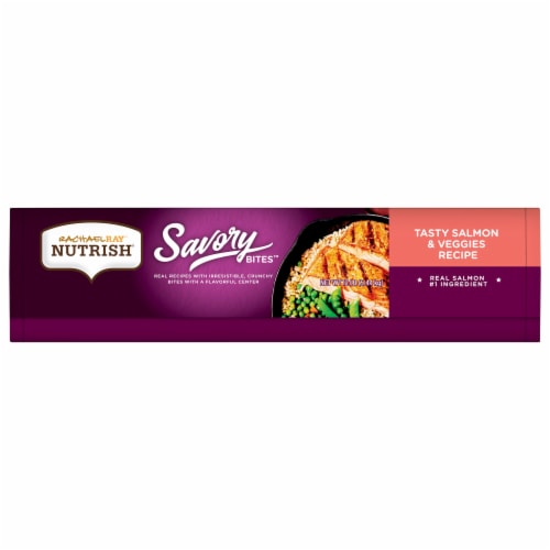Rachael Ray® Nutrish® Savory Bites Tasty Salmon & Veggies Recipe Food for Cats Perspective: bottom