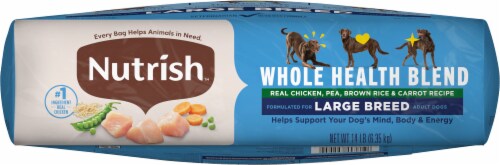 Nutrish™ Real Chicken Pea Brown Rice & Carrot Whole Health Blend Large Breed Dog Food Perspective: bottom
