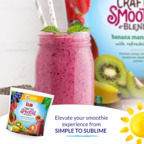 DOLE CRAFTED SMOOTHIE BLENDS® Banana Mango Berry with Kiwi Pre