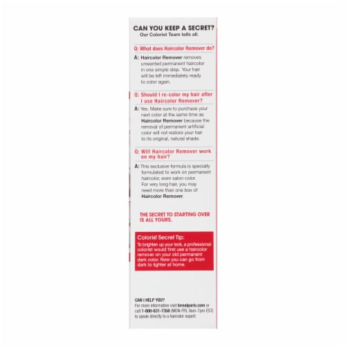 L'Oreal Paris Colorist Secrets Artificial Hair Color Remover Perspective: bottom