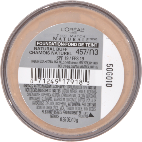 L'Oreal Paris True Match Natural Buff Gentle Mineral Makeup Perspective: bottom