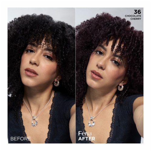 L'Oreal Paris Feria Permanent Hair Color 36 Chocolate Cherry Perspective: bottom