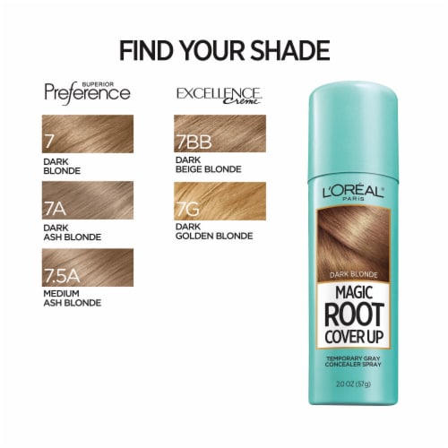 L'Oreal Paris Magic Root Cover Up Dark Blonde Temporary Concealer Spray Perspective: bottom