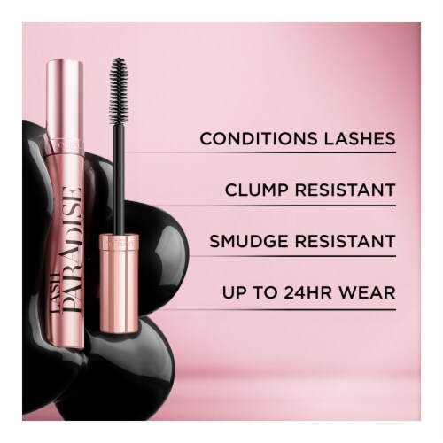 L'Oreal Paris Voluminous Lash Paradise Blackest Black 204 Waterproof Mascara Perspective: bottom