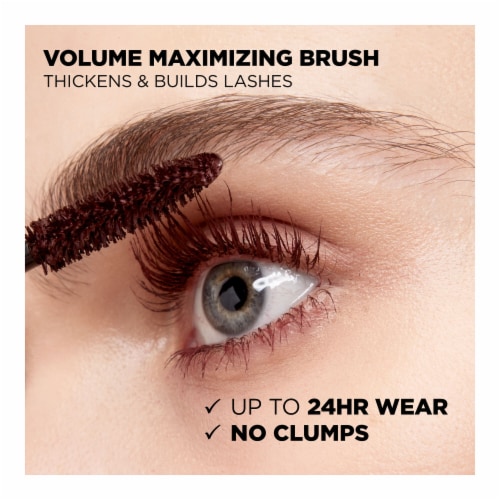 L'Oreal Paris Voluminous Deep Burgundy Original Washable Bold Eye Mascara Perspective: bottom