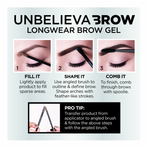 L'Oreal Paris Unbelieva Brow Tinted Brow Gel Longwear Waterproof 560 Blonde Perspective: bottom