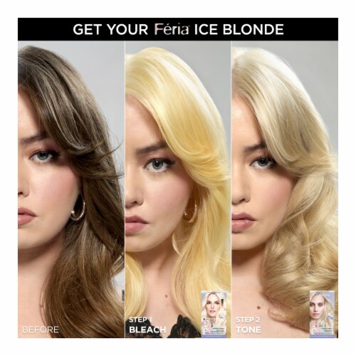 L'Oreal Paris Feria Power Toner Demi Permanent Anti Brass Ice Blonde Perspective: bottom