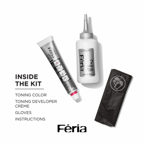 L'Oreal Paris Feria Power Toner Demi Permanent Anti Brass Pearl Blonde Perspective: bottom