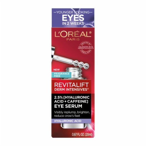 L'Oreal Paris Revitalift Derm Intensives Eye Serum with Hyaluronic Acid & Caffeine Perspective: bottom