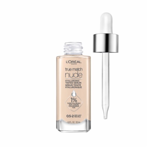 L'Oreal Paris True Match Hyaluronic Tinted Serum Foundation 0.5-2 Very Light Perspective: bottom
