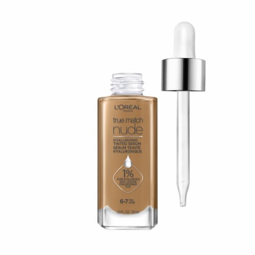 L'Oreal Paris True Match Hyaluronic Tinted Serum Foundation 6-7 Tan Perspective: bottom