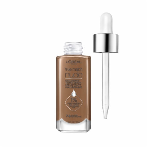 L'Oreal Paris True Match Hyaluronic Tinted Serum Foundation 7-8 Tan Deep Perspective: bottom