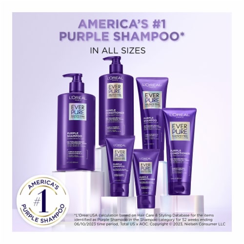 L'Oreal Paris EverPure Purple Conditioner Perspective: bottom