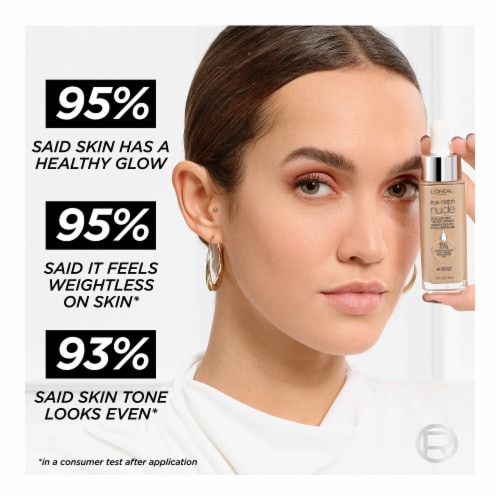 L'Oreal Paris True Match Hyaluronic Tinted Serum Foundation 4.5-5.5 Rich Medium Perspective: bottom