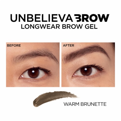 L'Oreal Paris Unbelieva Brow Tinted Brow Gel Longwear Waterproof 573 Warm Brunette Perspective: bottom