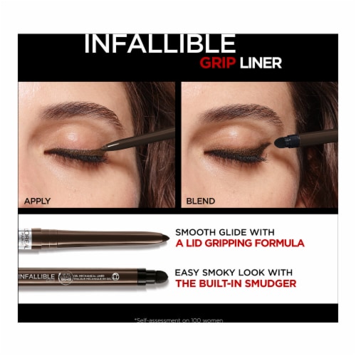 L'Oreal Paris Infallible Grip Mechanical Gel Eyeliner 220 Brown Denim Perspective: bottom
