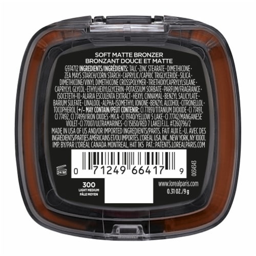 L'Oreal Paris Infallible Bronzer Fresh Wear Soft Matte 300 Light Medium Perspective: bottom