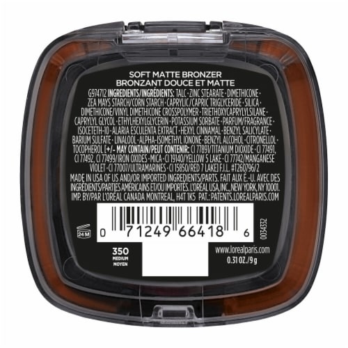L'Oreal Paris Infallible Bronzer Fresh Wear Soft Matte 350 Medium Perspective: bottom