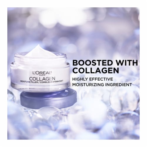 L'Oreal Paris Collagen Moisture Filler Face Moisturizer Anti-Aging Fragrance Free Perspective: bottom